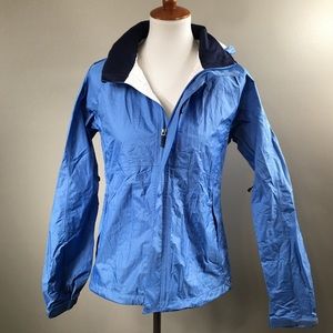 REI All Weather Rain Jacket Light Blue Adjustable